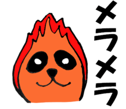 Large Font big panda use set sticker #9497357