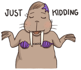 Bipolar Penguin & Moody Walrus (Eng.ver) sticker #9497491