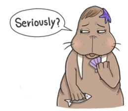 Bipolar Penguin & Moody Walrus (Eng.ver) sticker #9497494