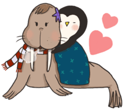Bipolar Penguin & Moody Walrus (Eng.ver) sticker #9497502