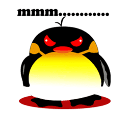 Round Emperor Penguin sticker #9499505