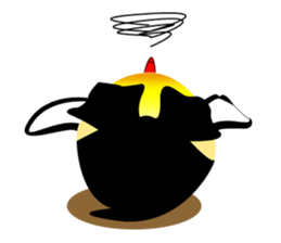 Round Emperor Penguin sticker #9499510