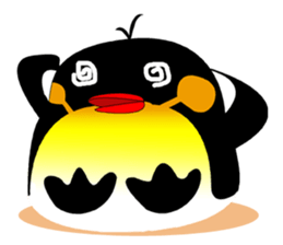 Round Emperor Penguin sticker #9499511