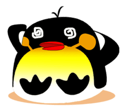 Round Emperor Penguin sticker #9499511