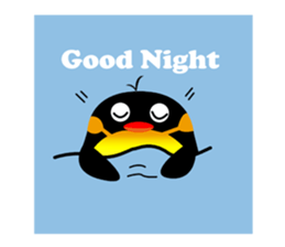 Round Emperor Penguin sticker #9499513