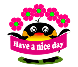 Round Emperor Penguin sticker #9499515