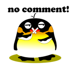 Round Emperor Penguin sticker #9499527