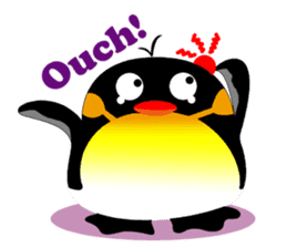 Round Emperor Penguin sticker #9499530