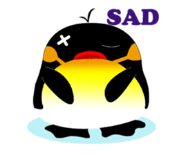 Round Emperor Penguin sticker #9499531