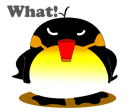 Round Emperor Penguin sticker #9499533