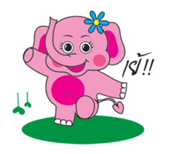 Pinkky Elephant sticker #9499746