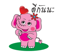 Pinkky Elephant sticker #9499748