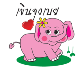 Pinkky Elephant sticker #9499749
