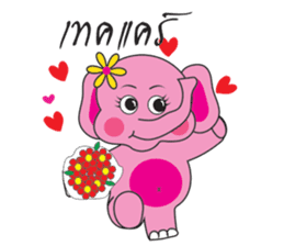 Pinkky Elephant sticker #9499753
