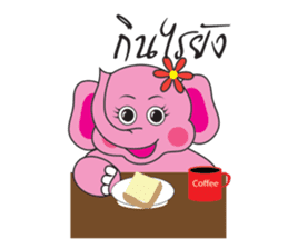 Pinkky Elephant sticker #9499754