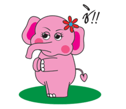 Pinkky Elephant sticker #9499757
