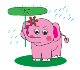 Pinkky Elephant sticker #9499770