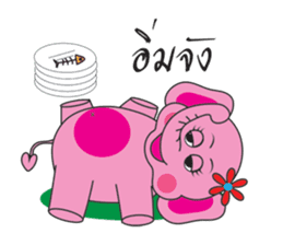 Pinkky Elephant sticker #9499778