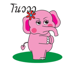 Pinkky Elephant sticker #9499782