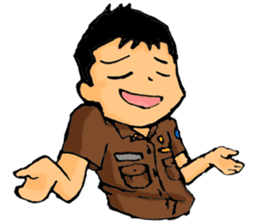 Praja Browny Boy sticker #9500248