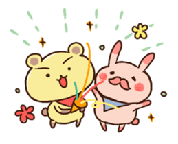 RABBIT or Bear? sticker #9500524