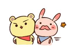 RABBIT or Bear? sticker #9500541