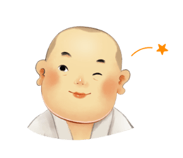 The little sramanera of Xuanzang sticker #9501276