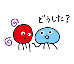 Merry octopuses and jerryfish sticker #9501306