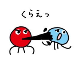 Merry octopuses and jerryfish sticker #9501340