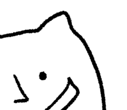 White loose creature sticker #9501948