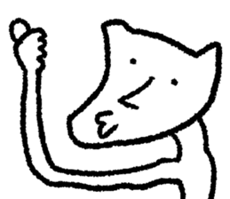 White loose creature sticker #9501952