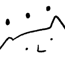 White loose creature sticker #9501953