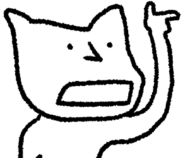 White loose creature sticker #9501955