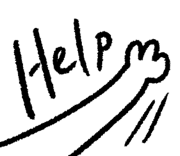 White loose creature sticker #9501961