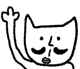 White loose creature sticker #9501978