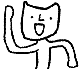 White loose creature sticker #9501980