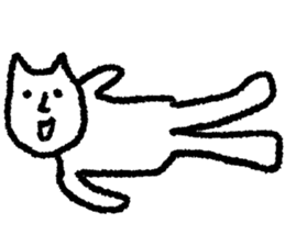 White loose creature sticker #9501981