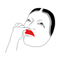 Mask of japanese sticker #9501987