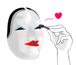 Mask of japanese sticker #9501990