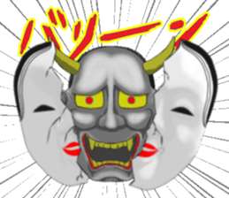 Mask of japanese sticker #9502001