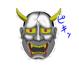 Mask of japanese sticker #9502004