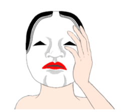Mask of japanese sticker #9502006