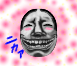 Mask of japanese sticker #9502015