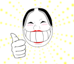 Mask of japanese sticker #9502017