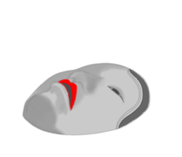Mask of japanese sticker #9502021