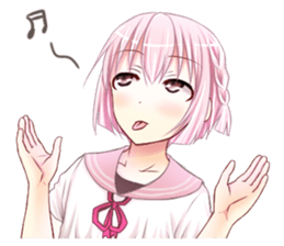 Hakata dialect high school girl sticker #9502257