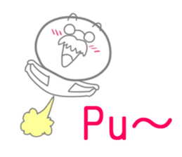 The fart man sticker #9502979