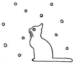 Me the White Cat sticker #9503496