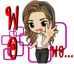 Single lady avant-garde sticker #9503653