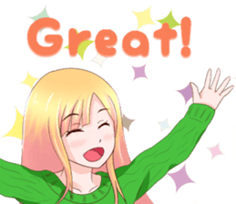 HAPPY LOVELY GIRL! (ENG) sticker #9504157